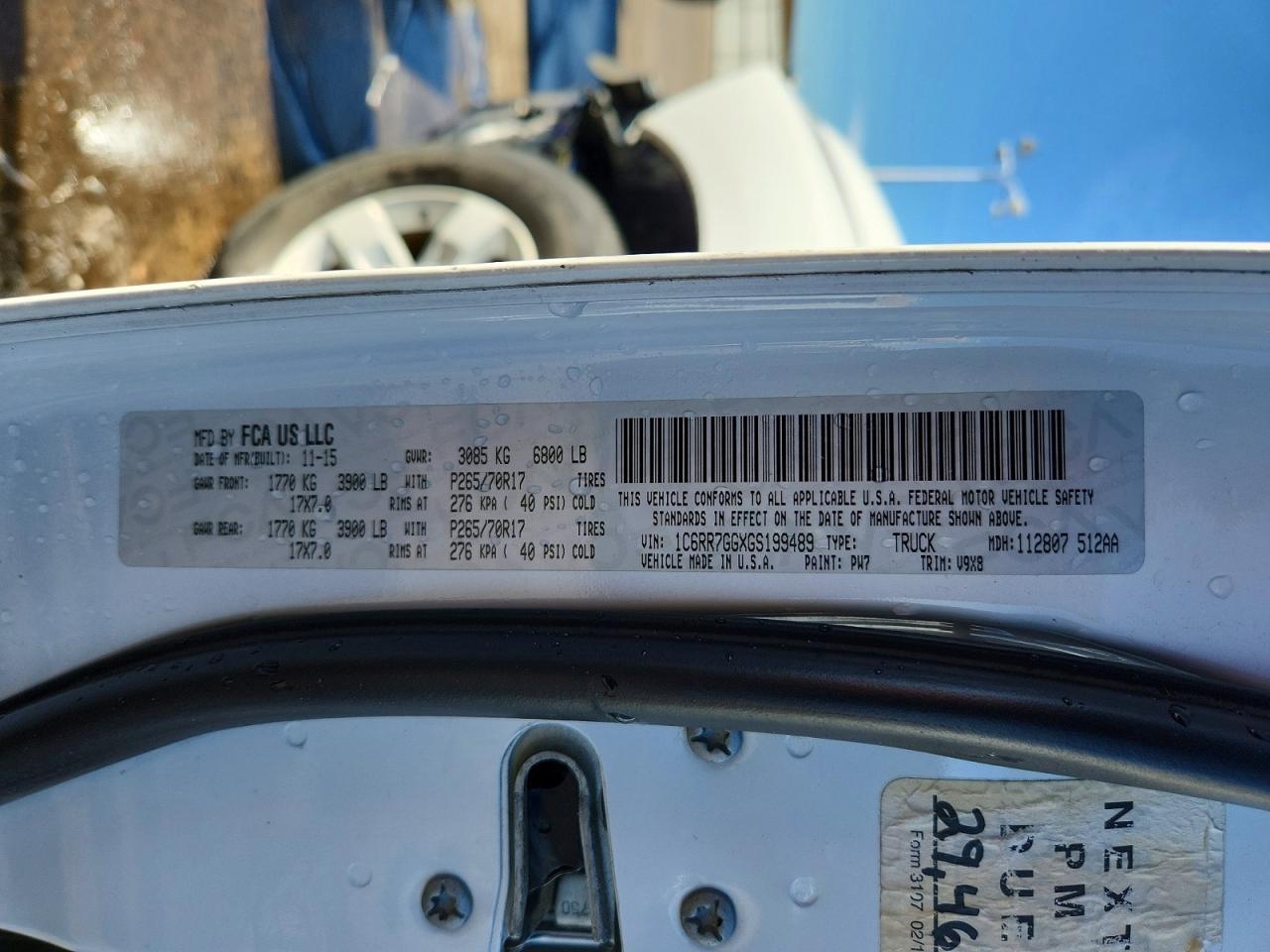 2016 Dodge Ram 1500 slt