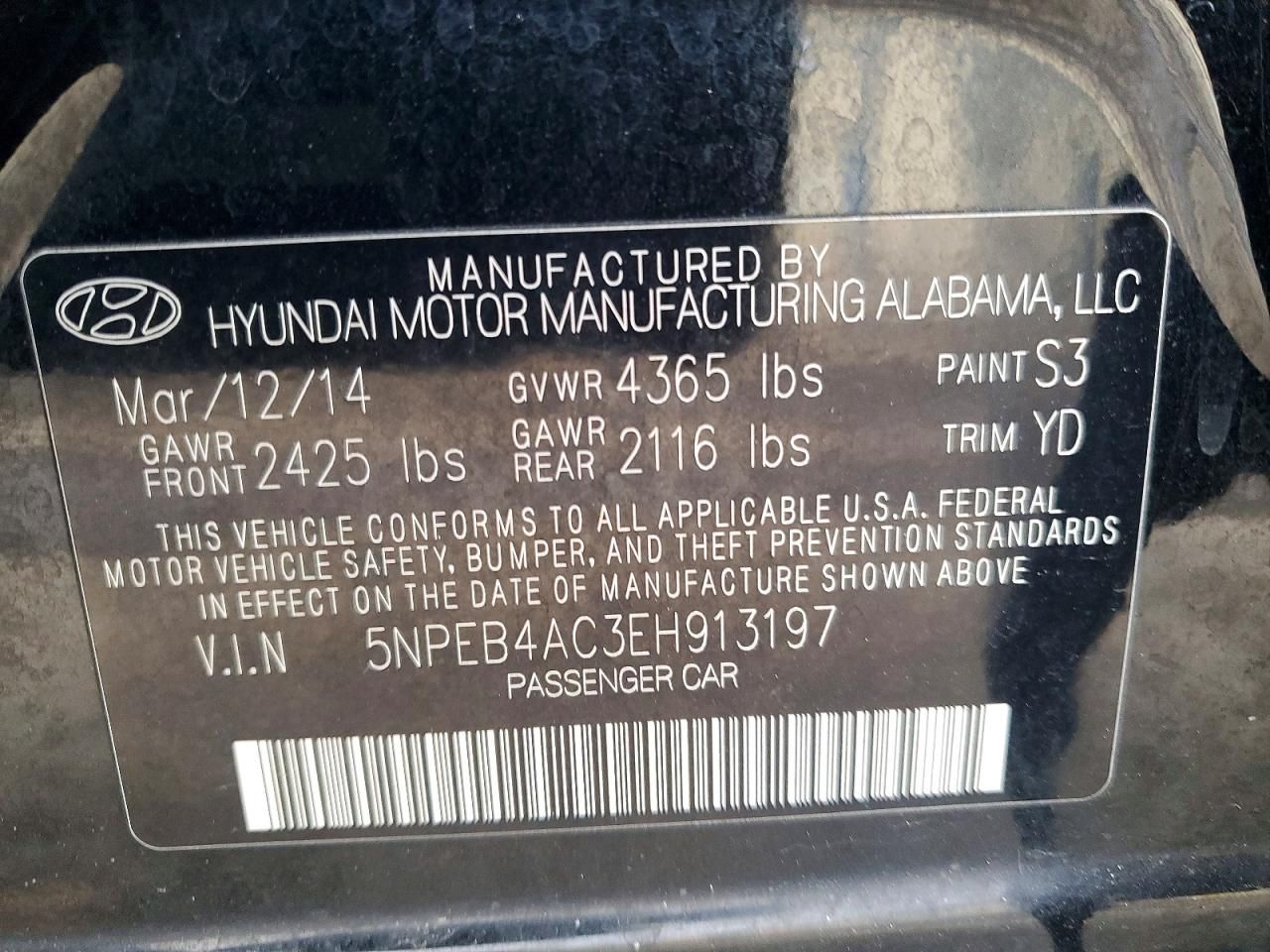 2014 Hyundai Sonata gls