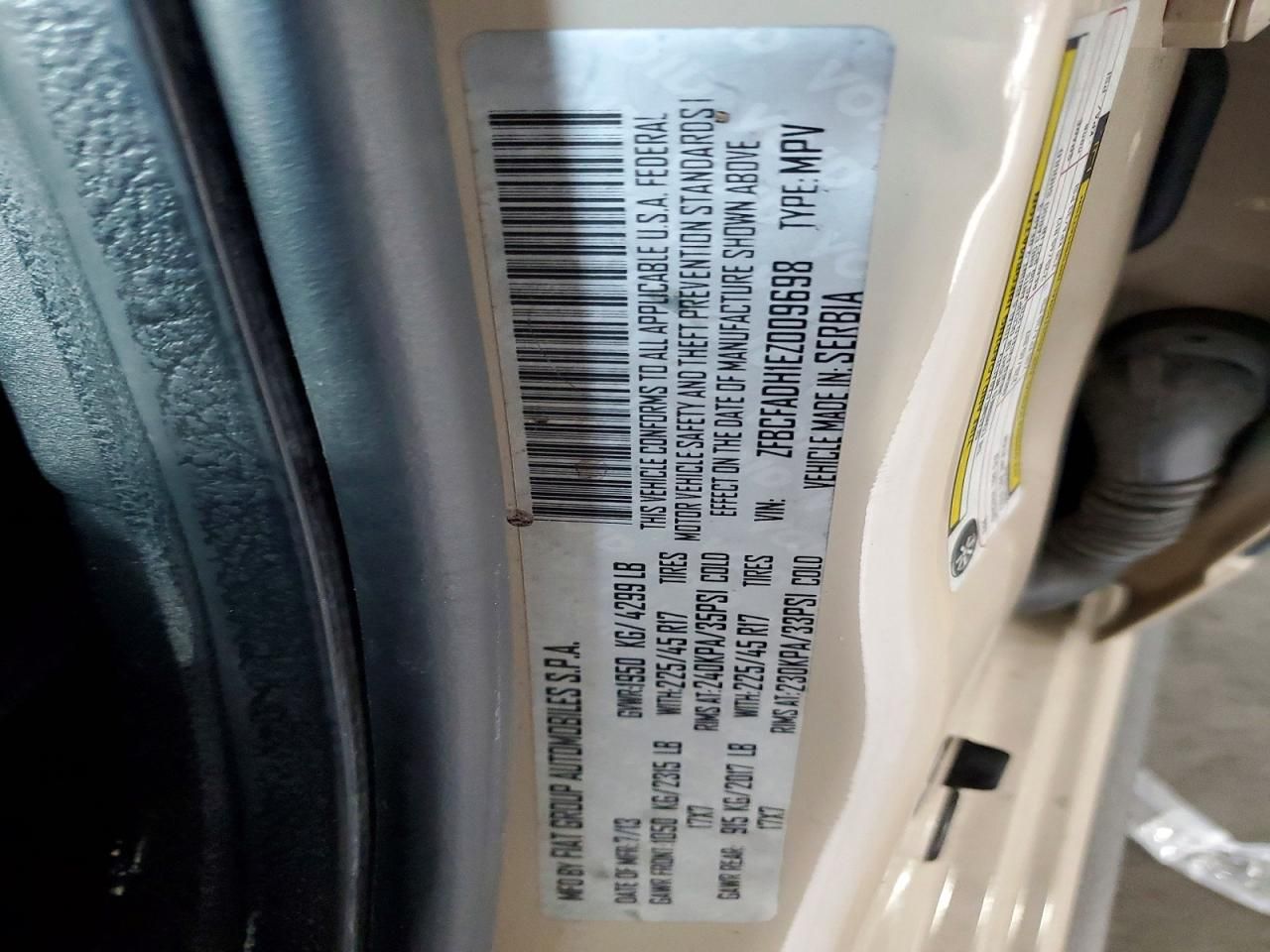 2014 Fiat 500l Trekking