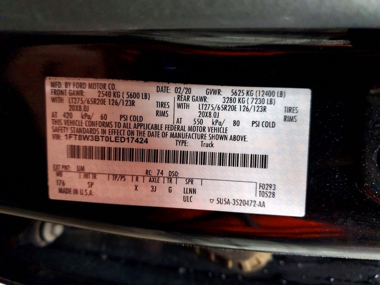 2020 Ford F350 Super Duty