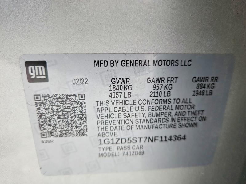 2022 Chevrolet Malibu lt