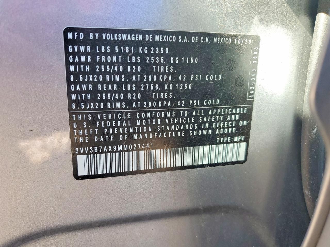 2021 Volkswagen Tiguan se