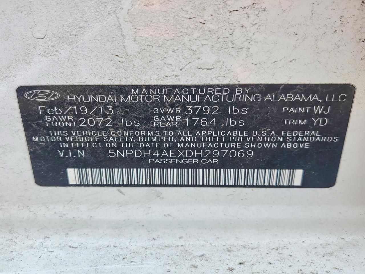 2013 Hyundai Elantra gls