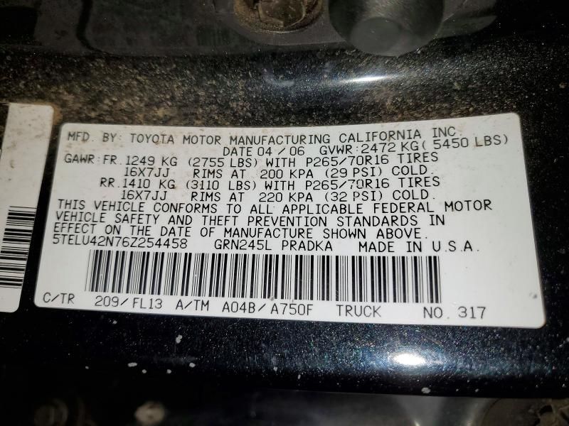 2006 Toyota Tacoma Double cab