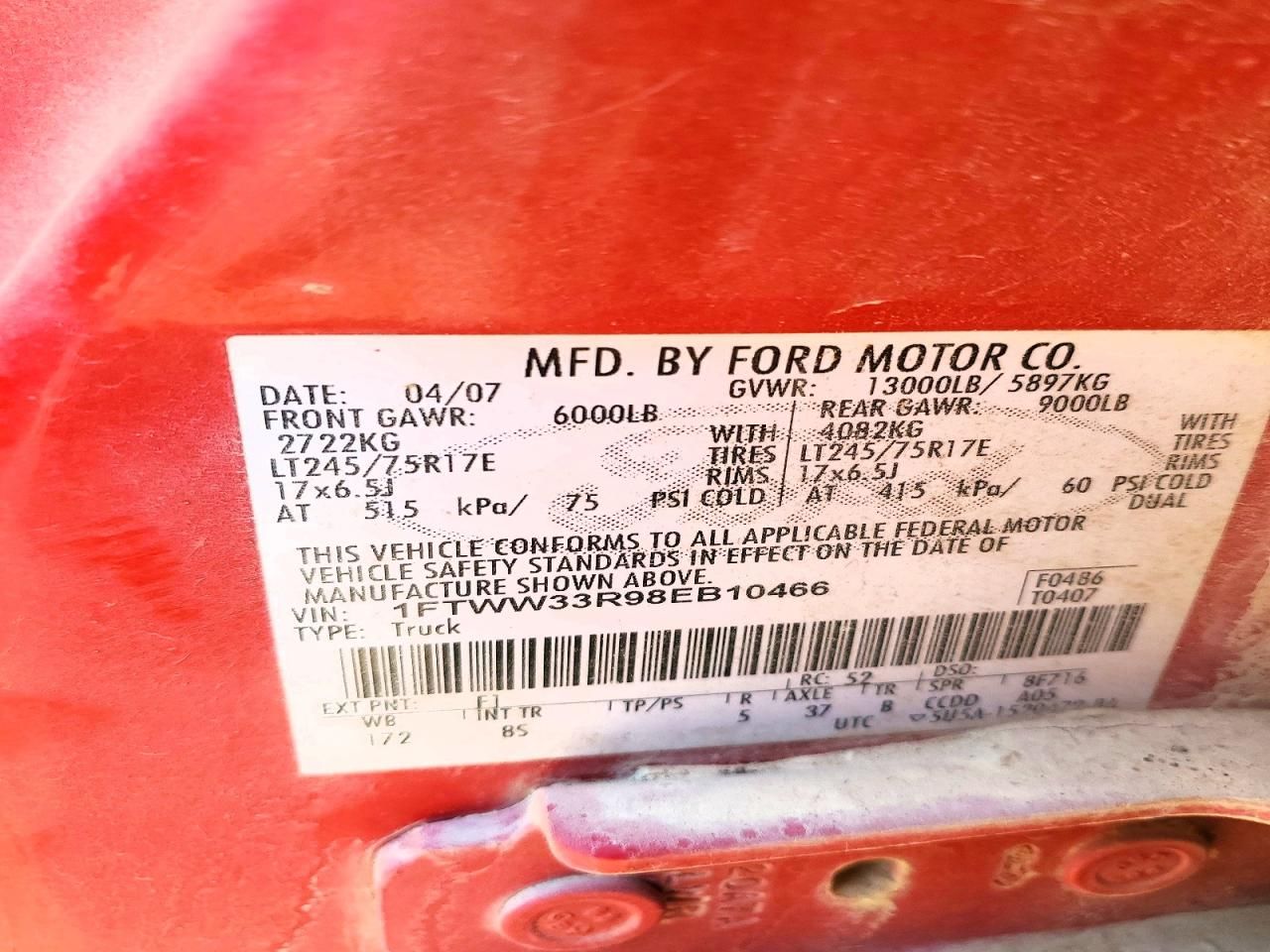 2008 Ford F350 Super Duty