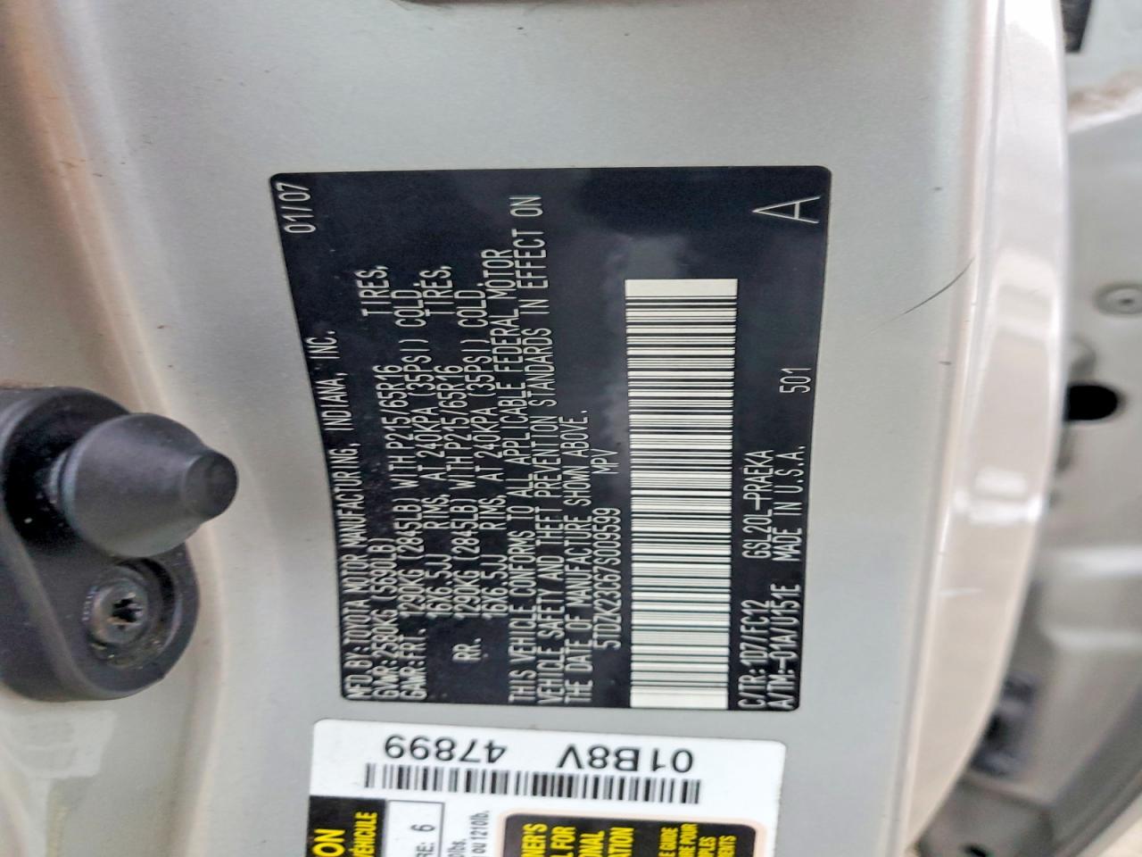 2007 Toyota Sienna ce