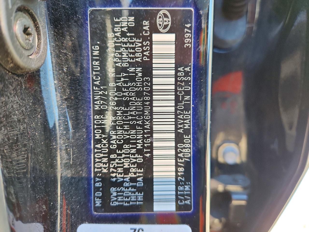 2021 Toyota Camry se