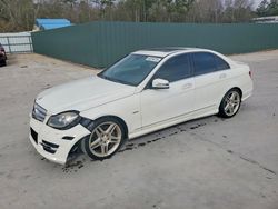 Mercedes-Benz C-class salvage cars for sale: 2012 Mercedes-Benz C 350