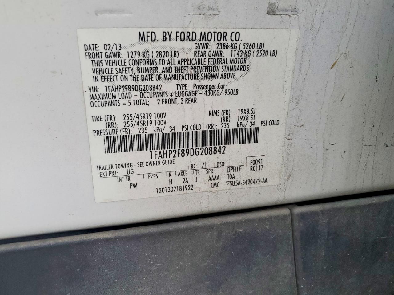 2013 Ford Taurus Limited