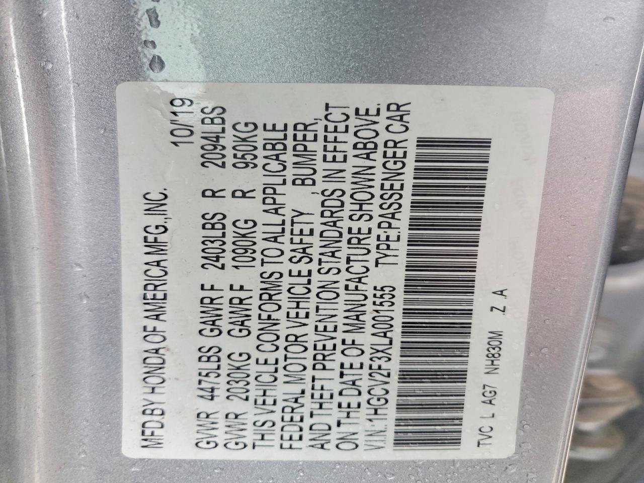 2020 Honda Accord Sport