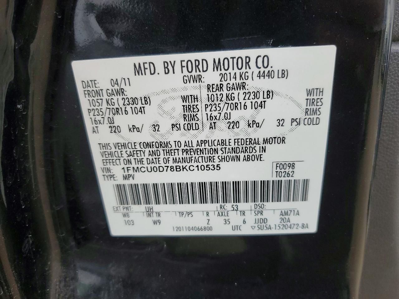 2011 Ford Escape xlt