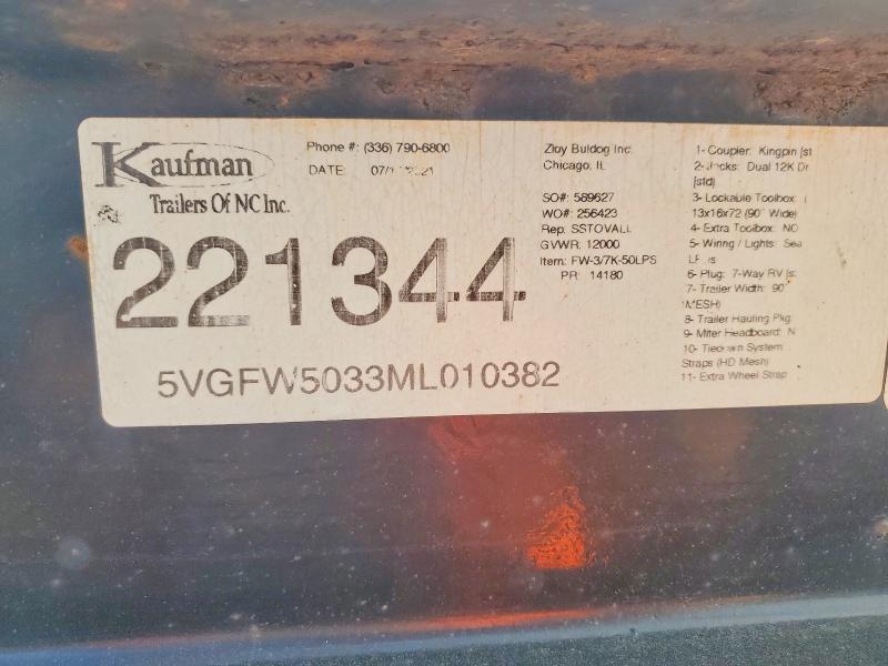 2021 Kaufman Car Carrier