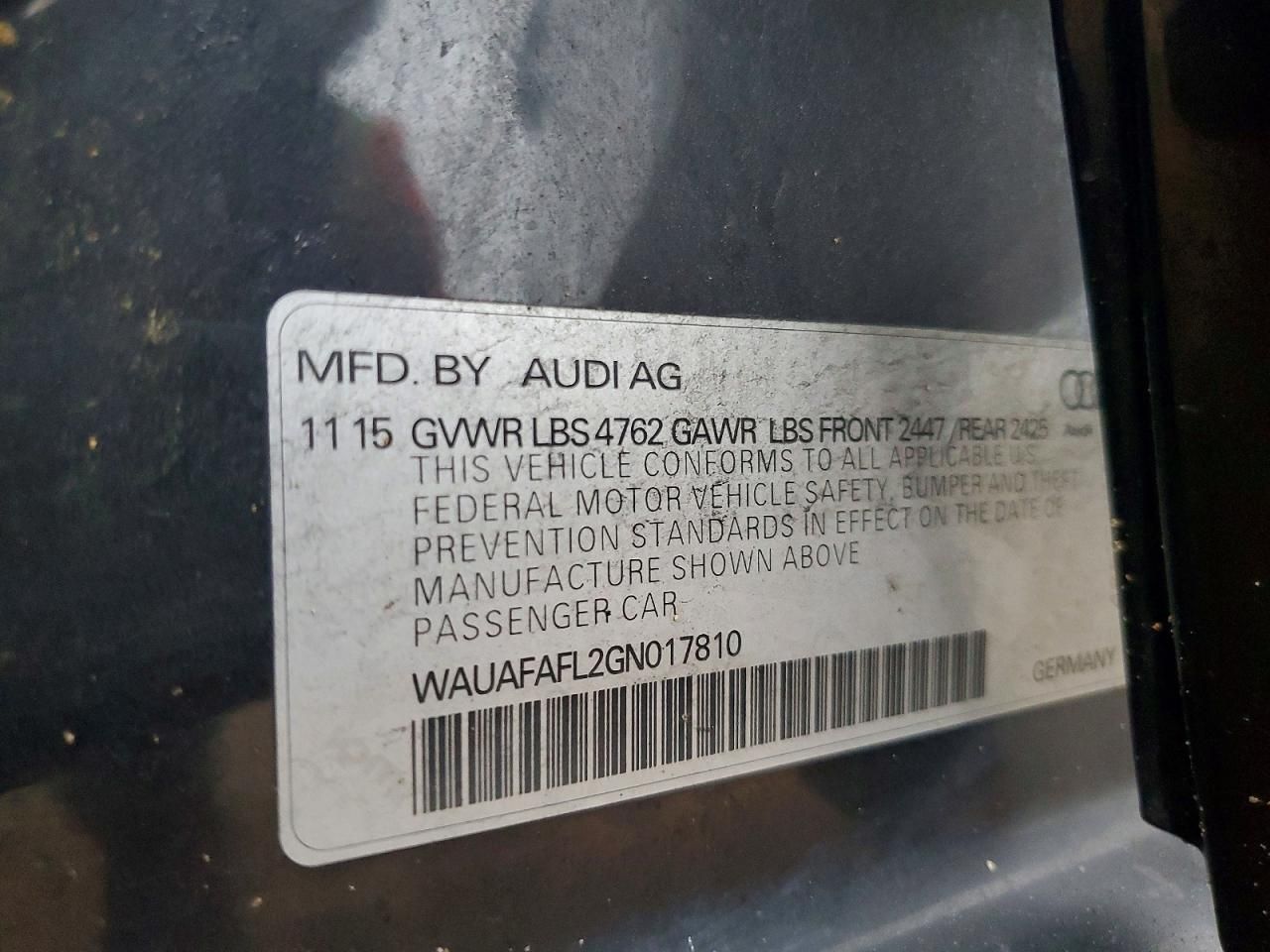 2016 Audi A4 Premium S-line