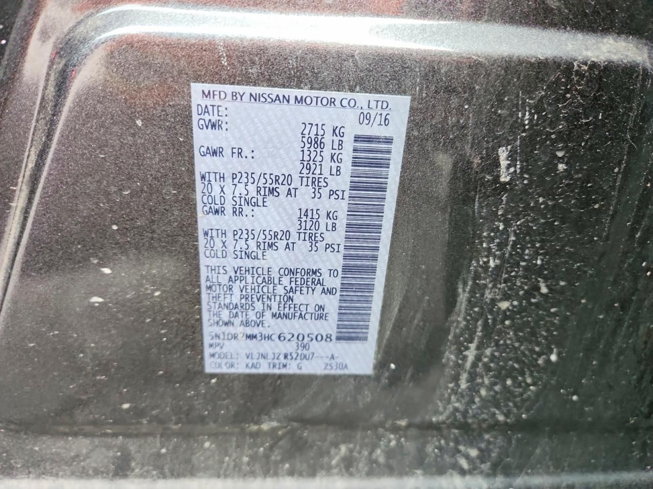 2017 Nissan Pathfinder s