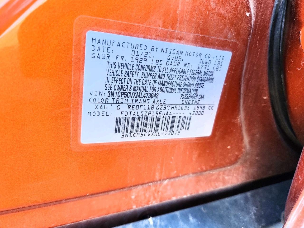2021 Nissan Kicks sv