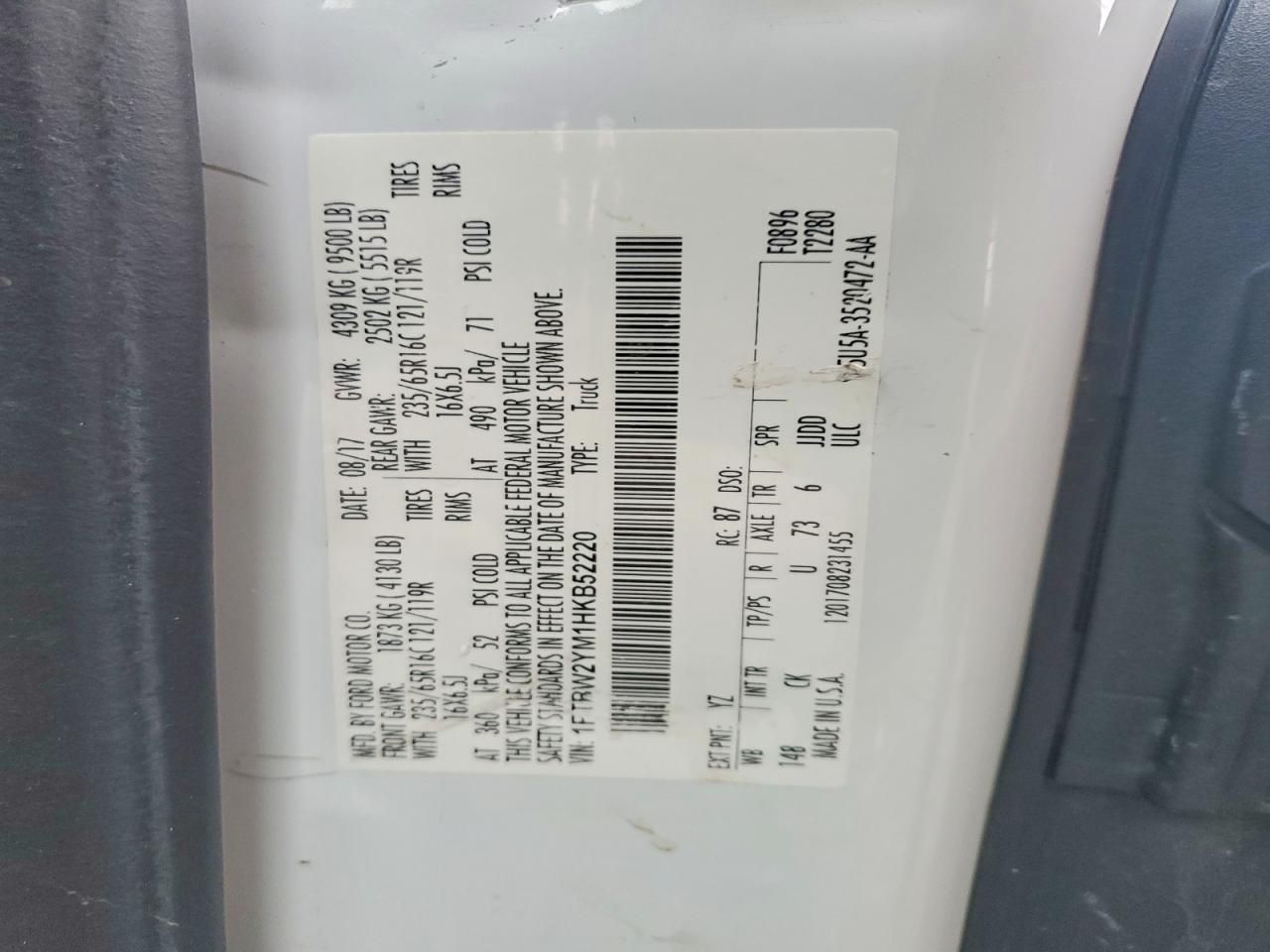 2017 Ford Transit T-350