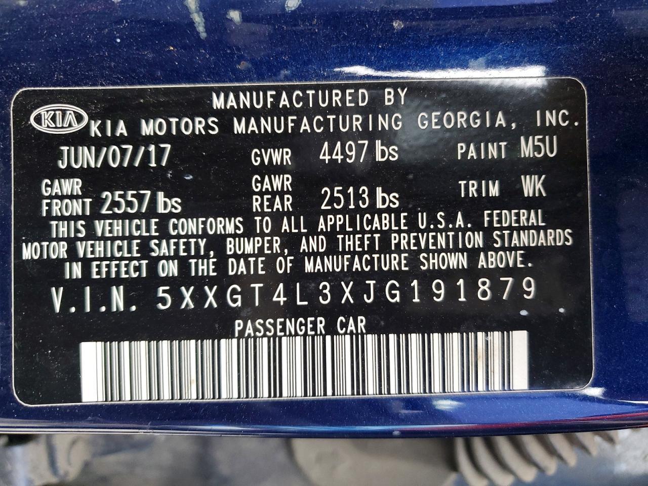 2018 KIA Optima lx