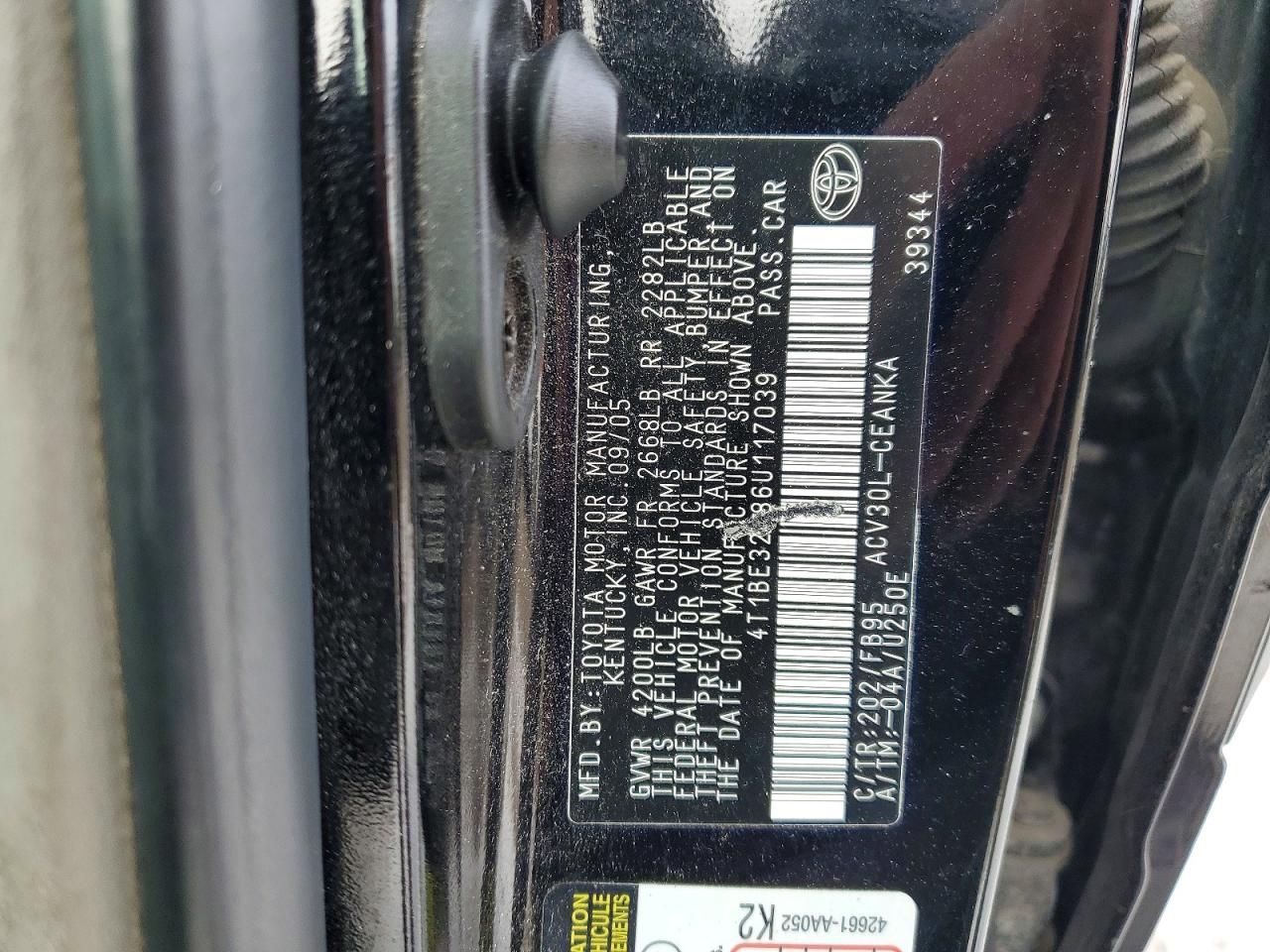 2006 Toyota Camry le