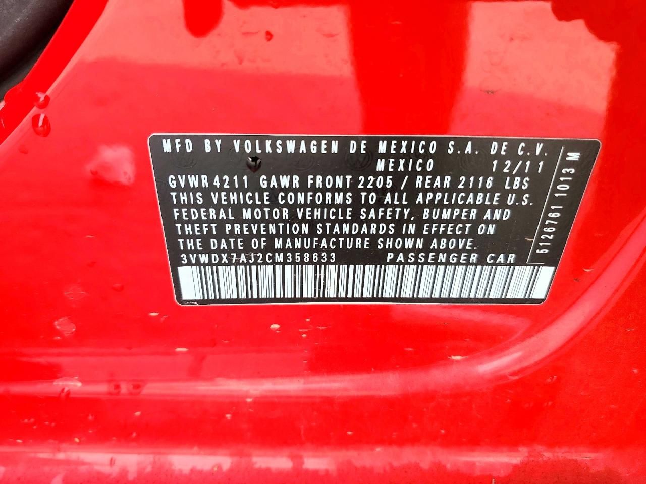 2012 Volkswagen Jetta se