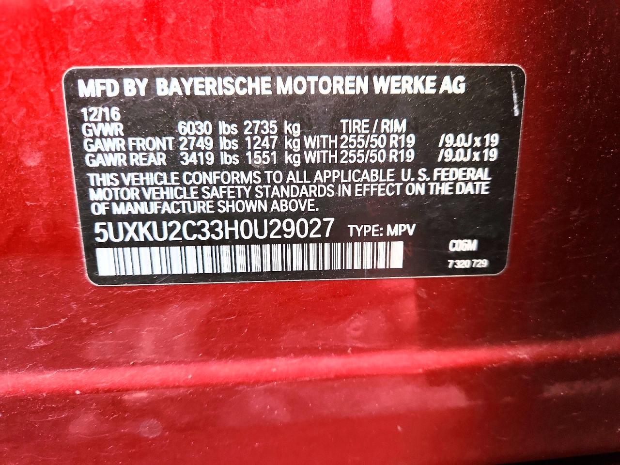 2017 BMW X6 Xdrive35i