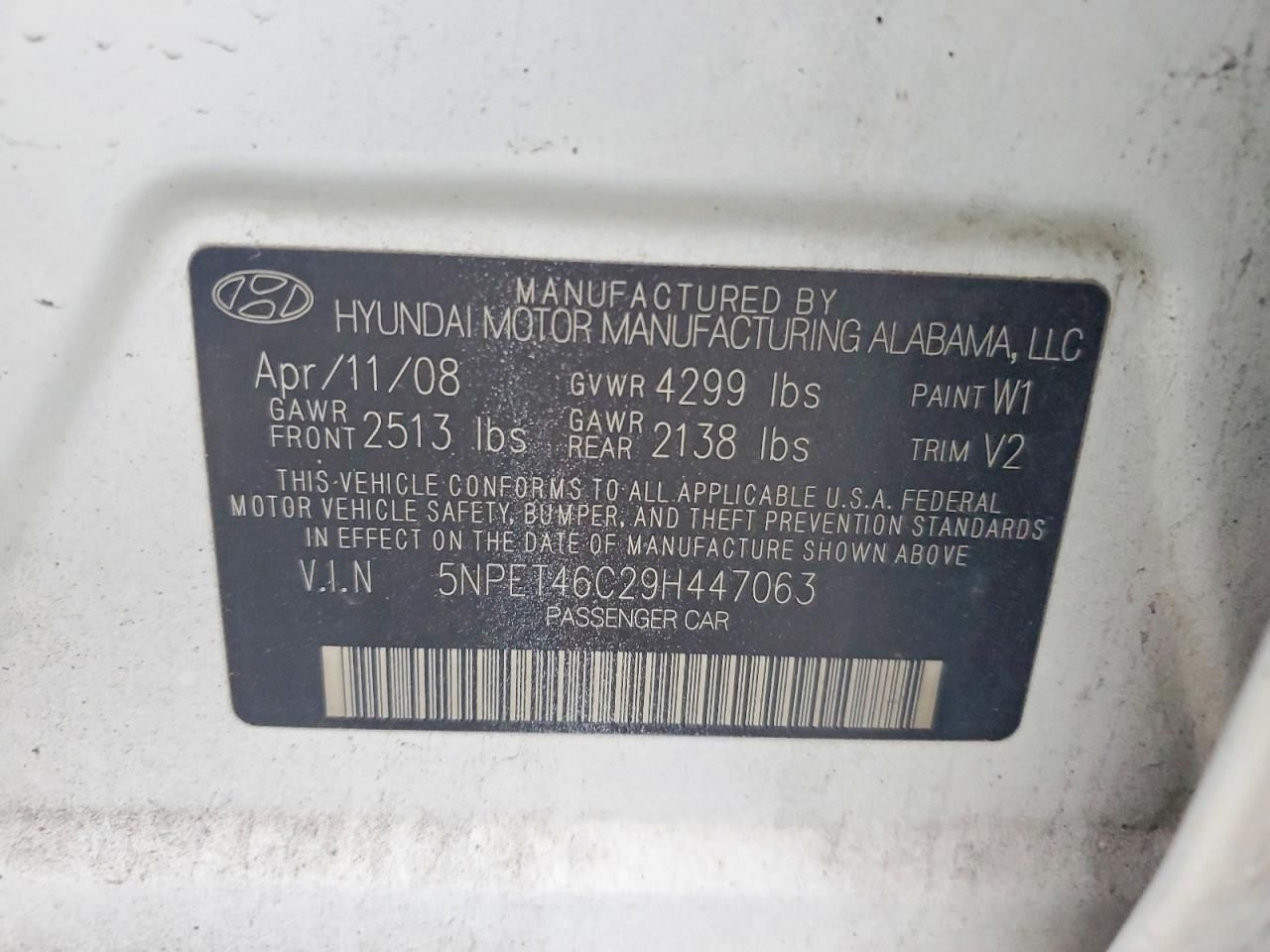 2009 Hyundai Sonata gls