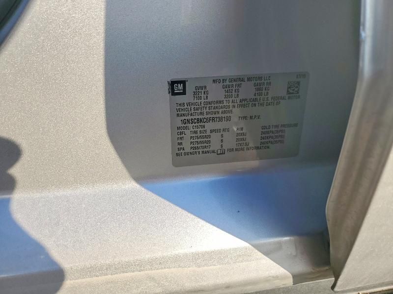 2015 Chevrolet Tahoe C1500 lt