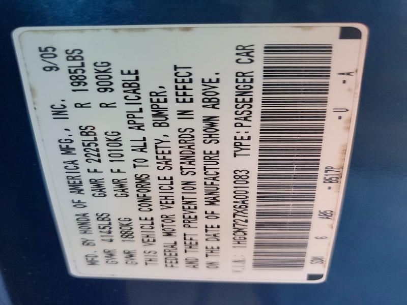 2006 Honda Accord ex