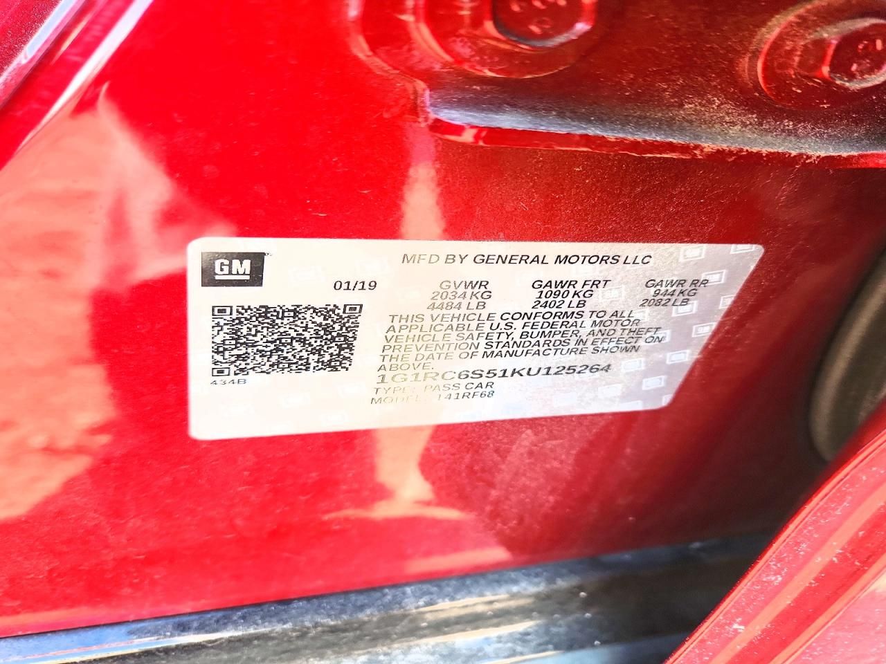 2019 Chevrolet Volt lt