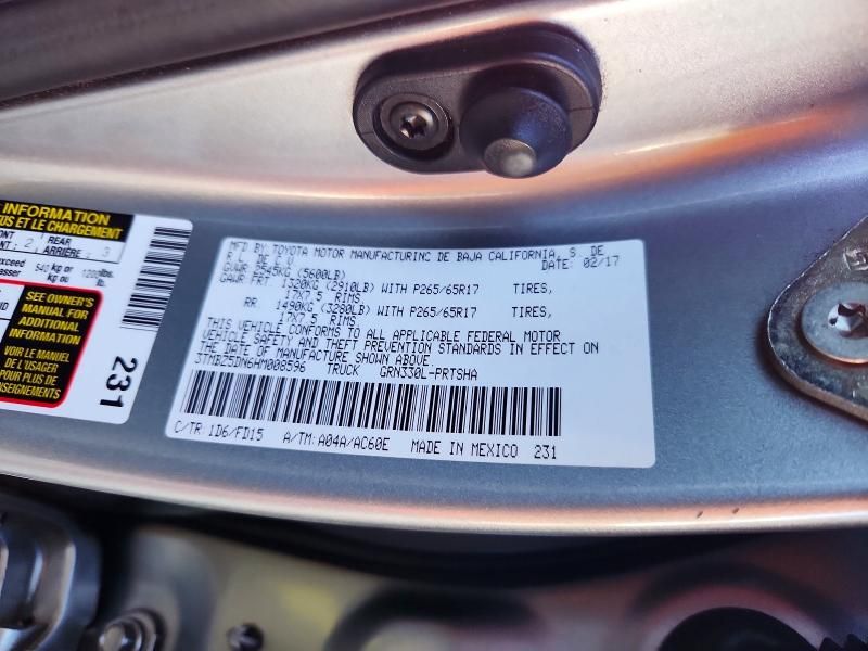 2017 Toyota Tacoma Double cab