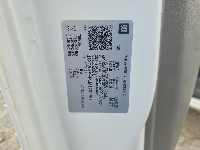 2021 Chevrolet Express G2500