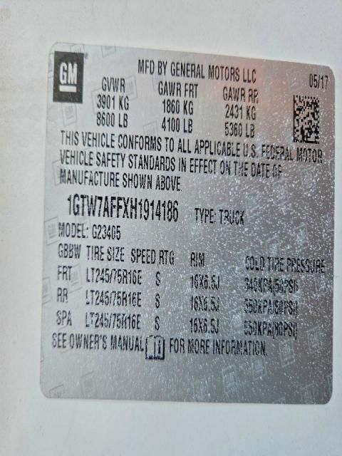 2017 GMC Savana 2500 Delivery van