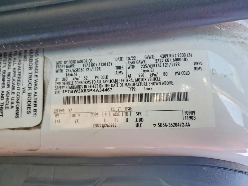 2023 Ford Transit T-350 Utility / Service Van