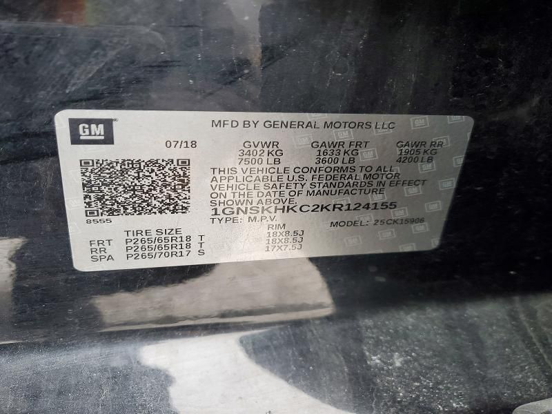 2019 Chevrolet Suburban K1500 lt