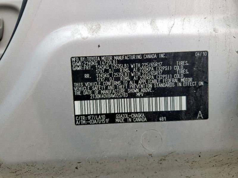 2010 Toyota Rav4 Limited