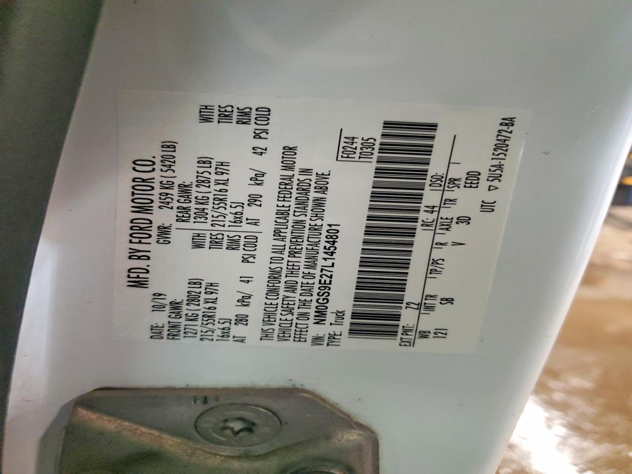 2020 Ford Transit Connect XL