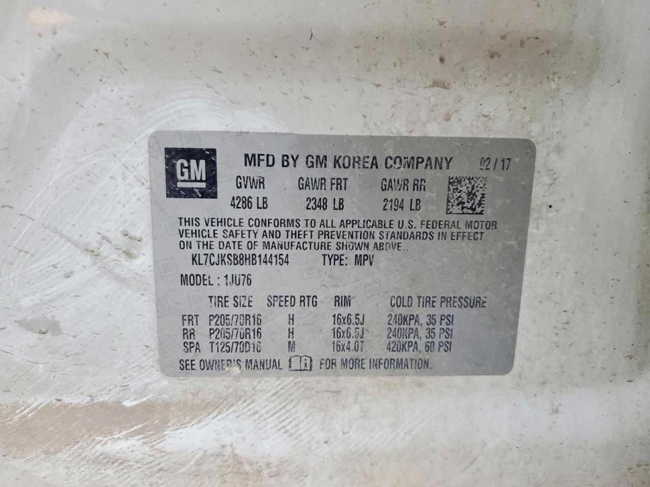 2017 Chevrolet Trax ls