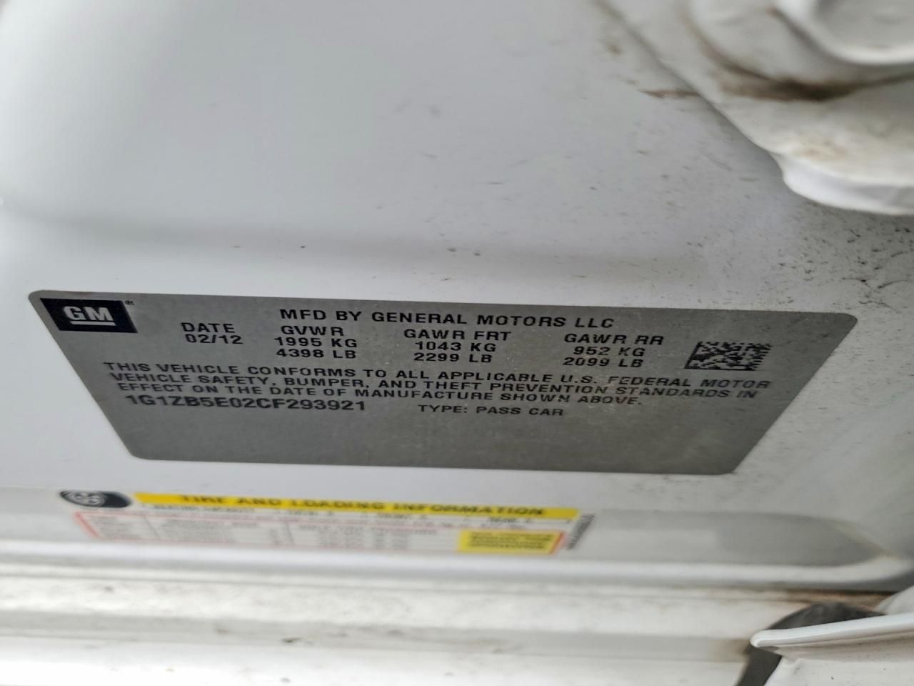 2012 Chevrolet Malibu ls