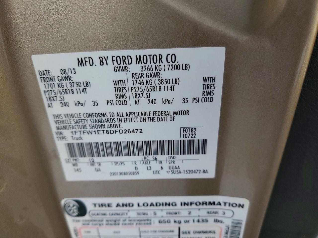 2013 Ford F150 Supercrew