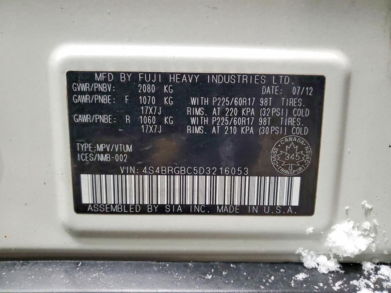 2013 Subaru Outback 2.5i Premium