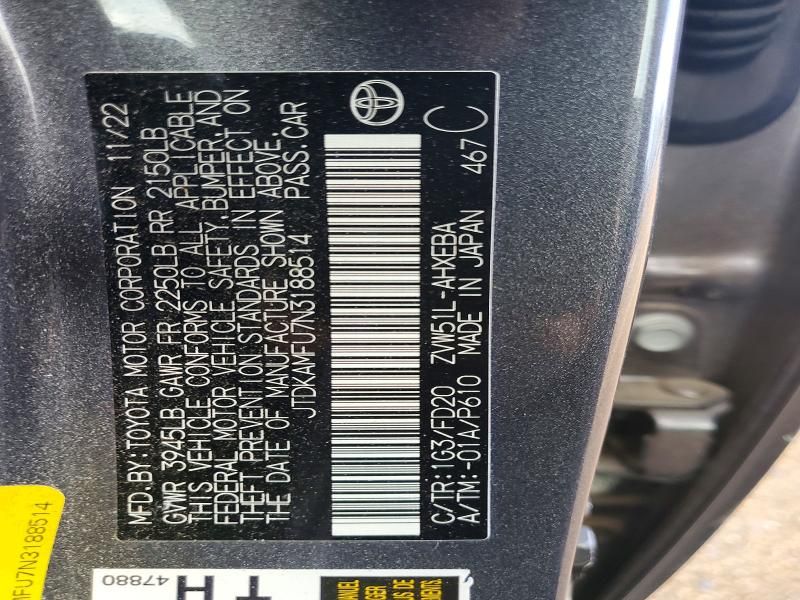 2022 Toyota Prius Night Shade