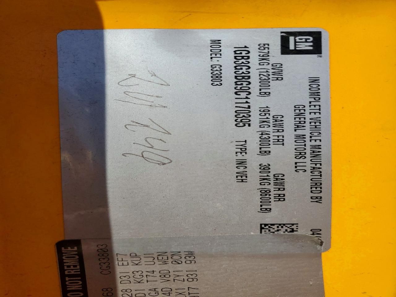 2012 Chevrolet 2012 Collins Bantam G3500-School Bus