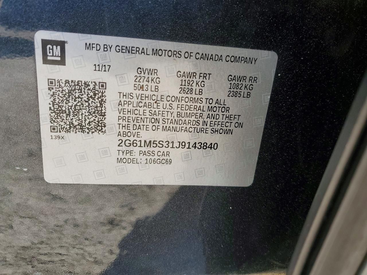 2018 Cadillac Xts Luxury