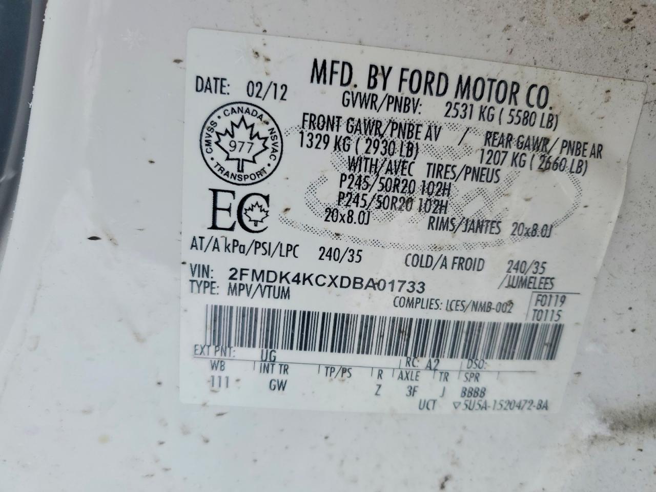 2013 Ford Edge Limited