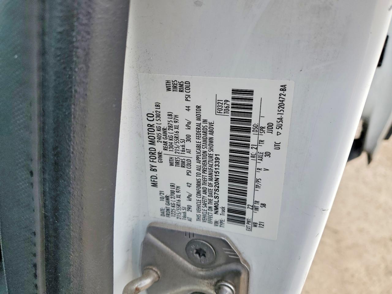 2022 Ford Transit Connect Delivery Van