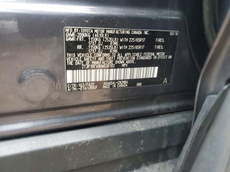 2019 Toyota Rav4 xle