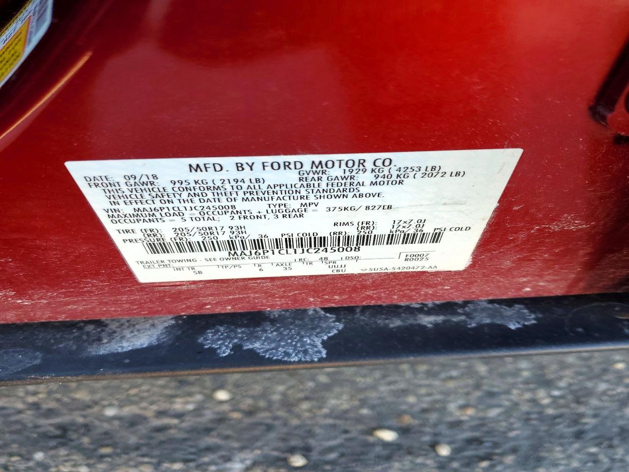 2018 Ford Ecosport ses