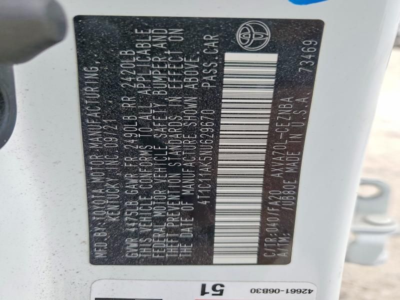 2022 Toyota Camry le