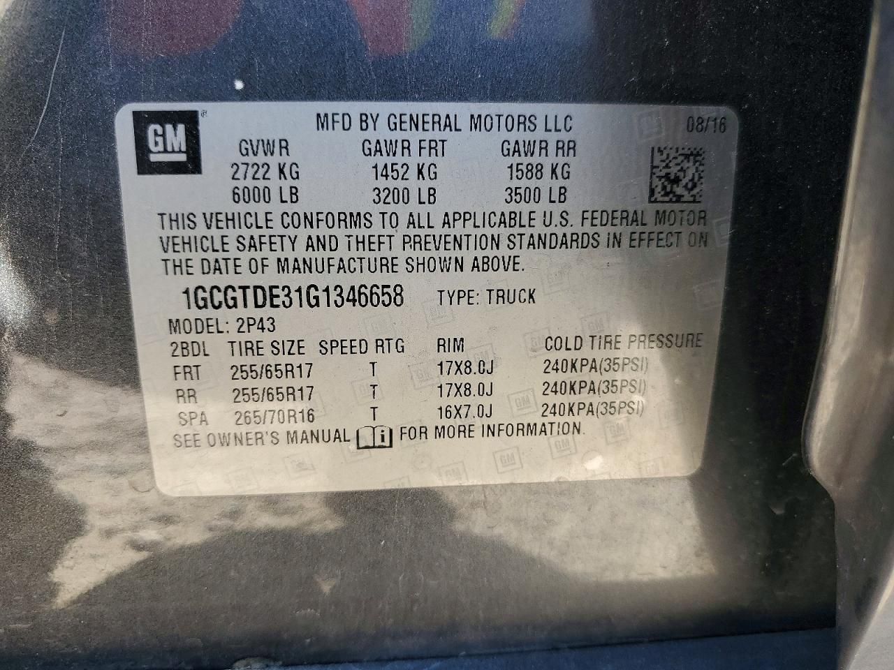 2016 Chevrolet Colorado Z71