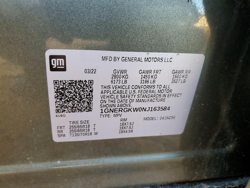 2022 Chevrolet Traverse lt