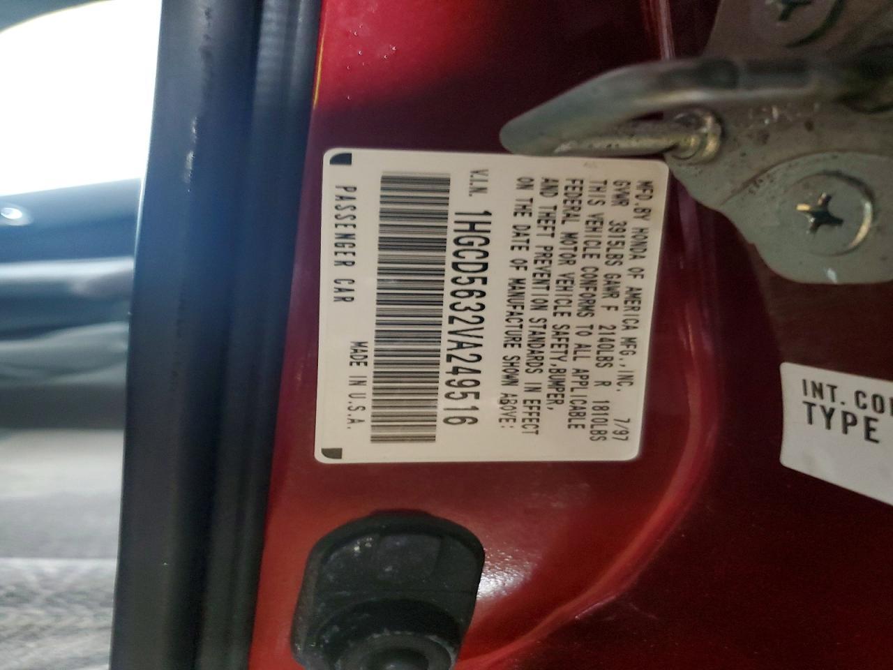 1997 Honda Accord lx